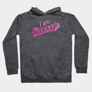 I Am Kenough Retro Pink Vintage Hoodie